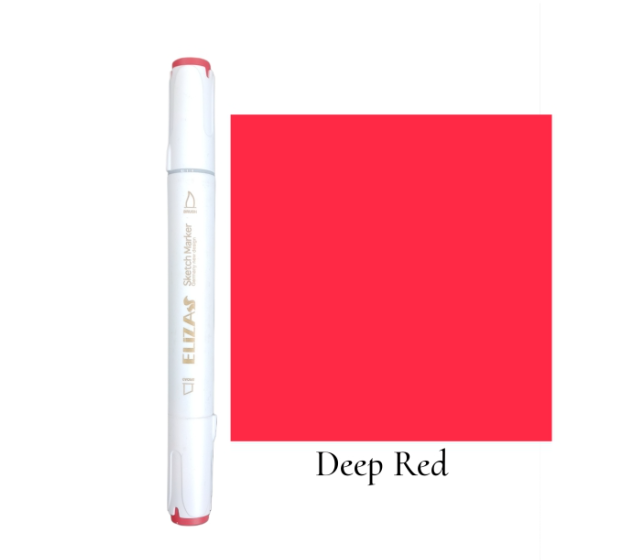 ماژیک دوسر برند الیزا کد 10 (Deep red) بوک کلاب ایران 1