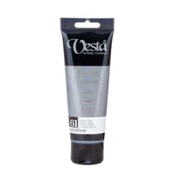  رنگ اکریلیک متالیک وستا کد dark silver) 61) بو کلاب ایران 1 