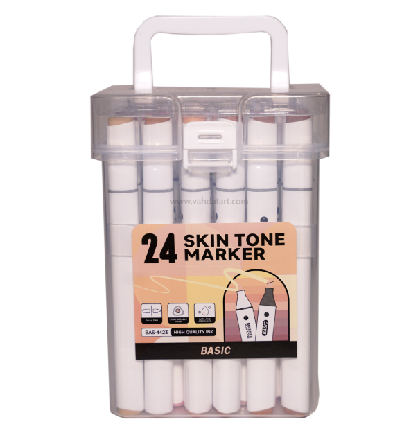 ماژیک دو سر بیسیک 24 رنگ مدل 4423 طیف پوست بوک کلاب ایران 1