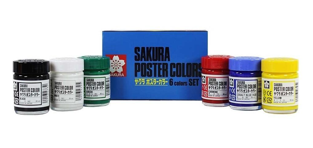  گواش 6 رنگ ساکورا | Sakura بوک کلاب ایران 1 