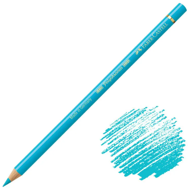  مداد رنگی فابر کاستل پلی کروم کد 154 (light cobalt turquoise) | Polychromos بوک کلاب ایران 1 