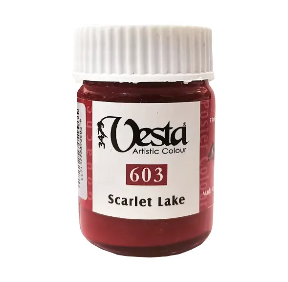  رنگ گواش وستا کد 603 (ScarletLake ) حجم 30 میل | vesta بوک کلاب ایران 1 