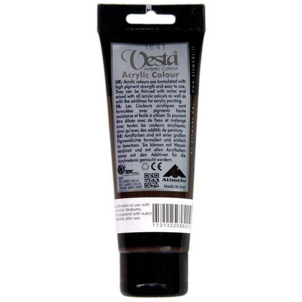 رنگ اکریلیک وستا کد ۳ (Burnt Umber) بوک کلاب ایران 2