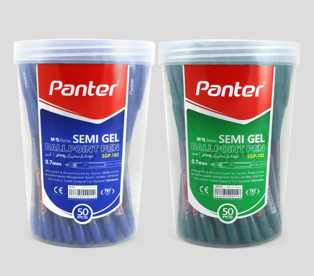  خودکار پنتر مدل سمی ژل کد SGP-102 نوک 0.7 میلی متر Panter Semi Gel Pen 0.7 mm بوک کلاب ایران2 