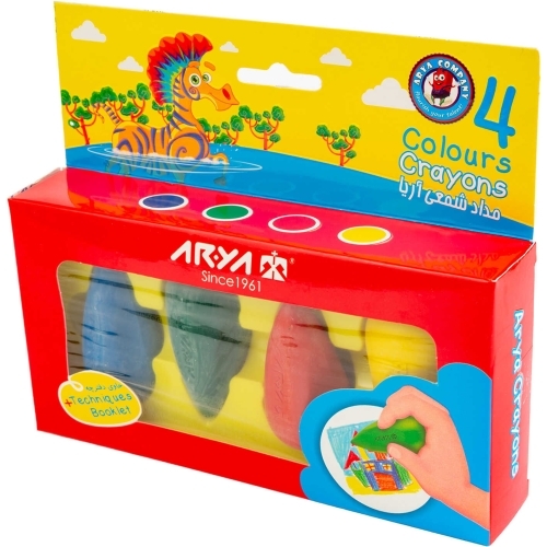  مداد شمعی مدل دوکی 4 رنگ آریا بوک کلاب ایران 2 