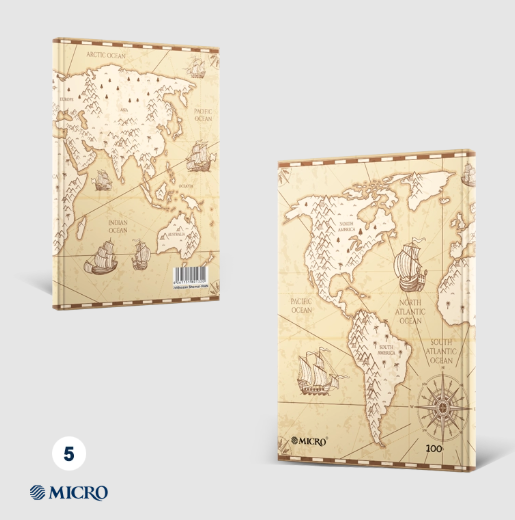  دفترچه ته دوخت اروپایی میکرو کد J3 - سایز (20*14) | MICRO بوک کلاب ایران 5 