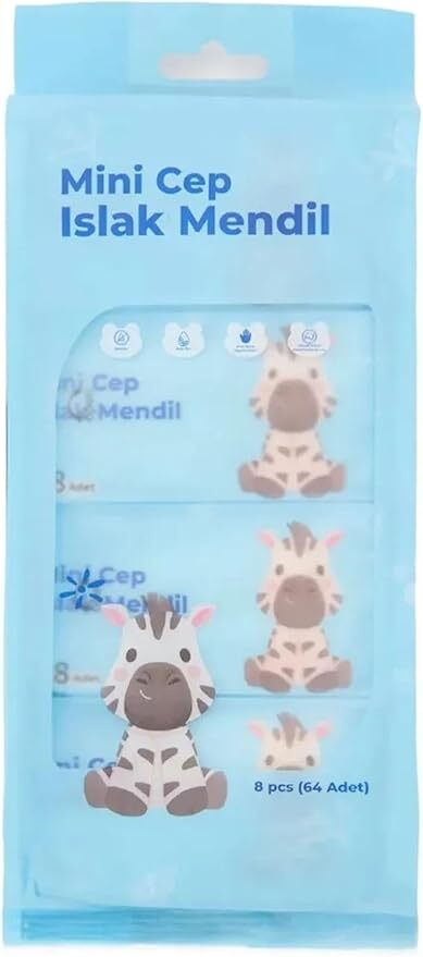 دستمال مرطوب فانتزی جیبی زبرا (ZEBRA) | QIAN HUI بوک کلاب ایران 1