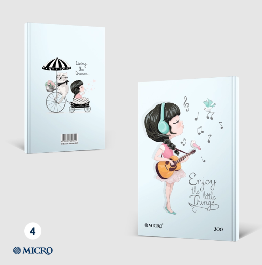  دفترچه ته دوخت اروپایی میکرو کد J3 - سایز (20*14) | MICRO بوک کلاب ایران 4 