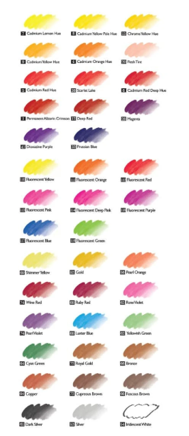  رنگ اکریلیک وستا کد ۴ (Cadmium Orange Hue) بوک کلاب ایران 2 