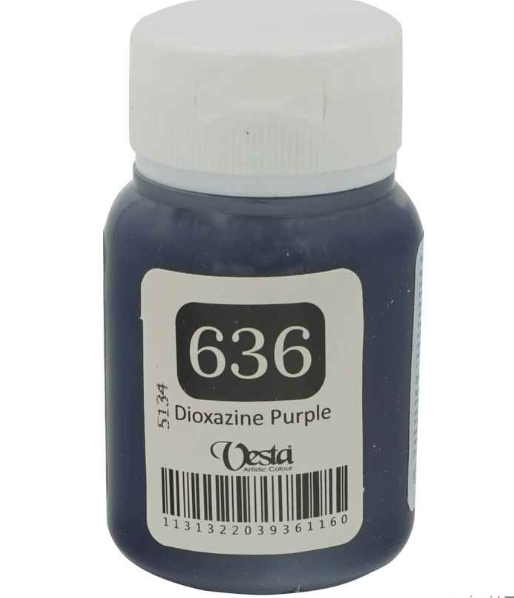  رنگ پارچه وستا کد 636 (dioxazine purple) حجم 60 میل بوک کلاب ایران 1 