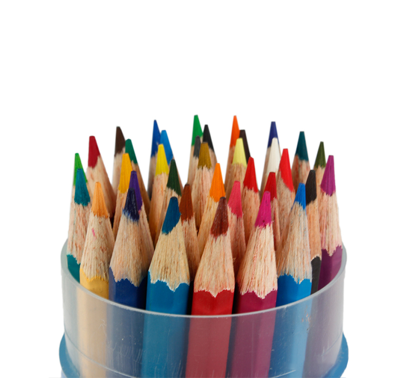  مداد رنگی 36 رنگ مدل استوانه‌ای طرح نوجوان آريا بوک کلای ایران 