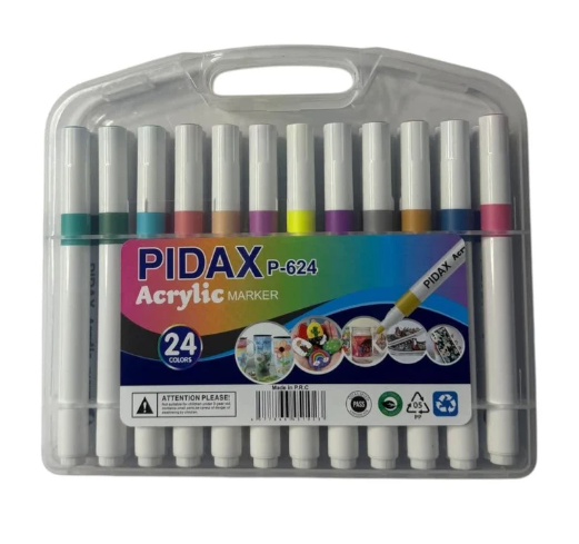ماژیک اکریلیک 24 رنگ پیداکس | PIDAX بوک کلاب ایران 1