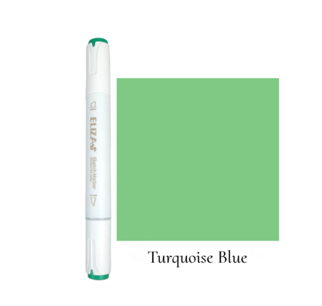 ماژیک دوسر برند الیزا کد 68 (Turquoise blue) | ELIZA بوک کلاب ایران 1