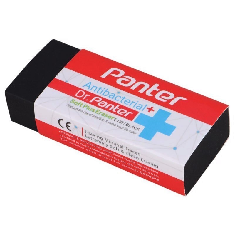  پاک کن آنتی باکتریال پنتر/ E - 137 /soft plus / بزرگ / مشکی / یک عددی بوک کلاب ایران 