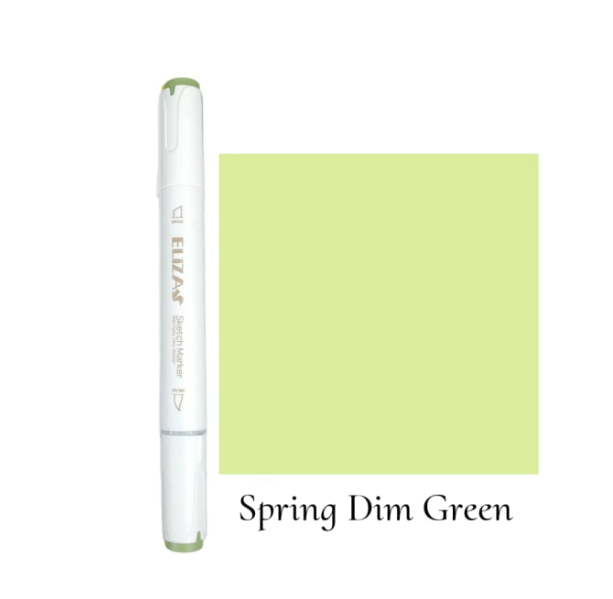  ماژیک دوسر برند الیزا کد 174 (Spring dim green) | ELIZA بوک کلاب ایران 1 