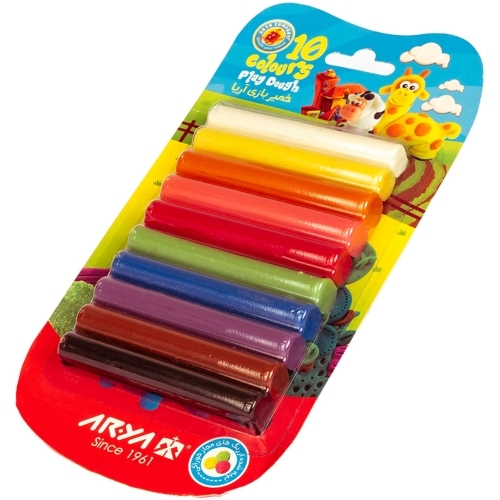  خمیر بازی ۱۰ رنگ آریا مدل وکیومی بوک کلاب ایران 2 