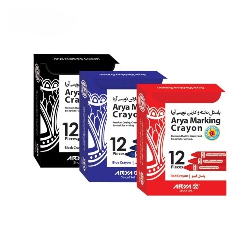  پاستل کارتن نویسی 12 عددی آریا بوک کلاب ایران 