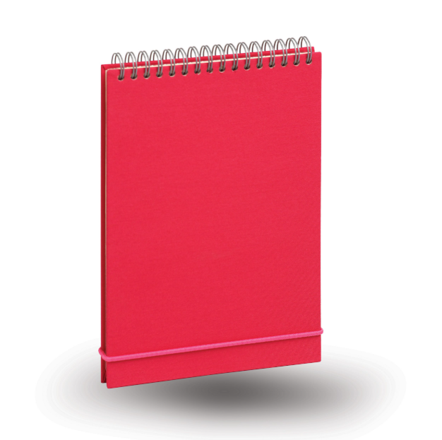 دفتر خط دار 80 برگ عمودی جلد سخت سیمی مدل کاوش آراد | طرح سرخابی 1 بوک کلاب ایران 1