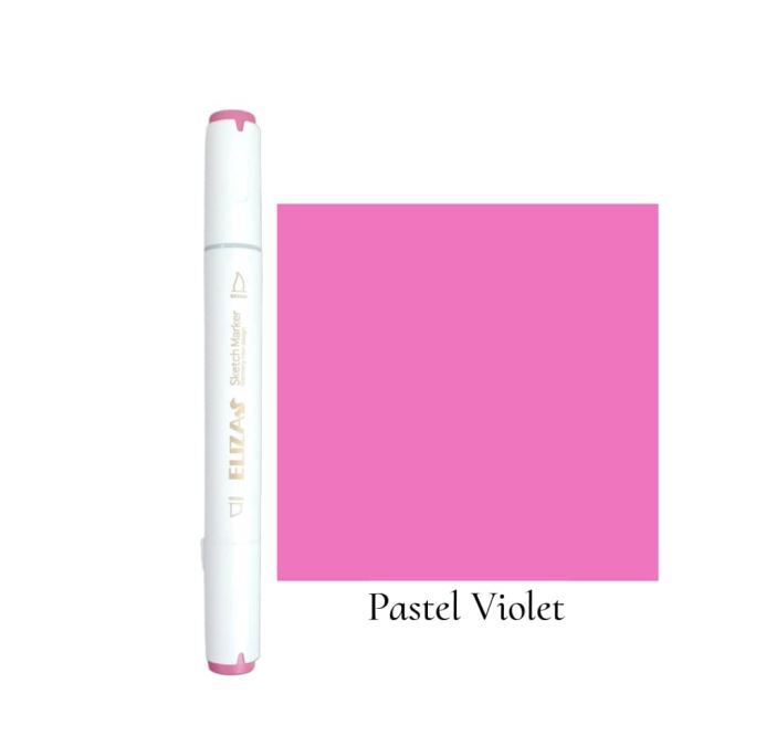  ماژیک دوسر برند الیزا کد 84 (Pastel violet) | ELIZA بوک کلاب ایران 1 