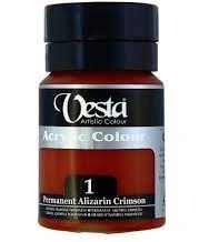  رنگ اکریلیک وستا کد 1 (Permanent Alizarin Crimson) حجم 250 میل بوک کلاب ایران 1 