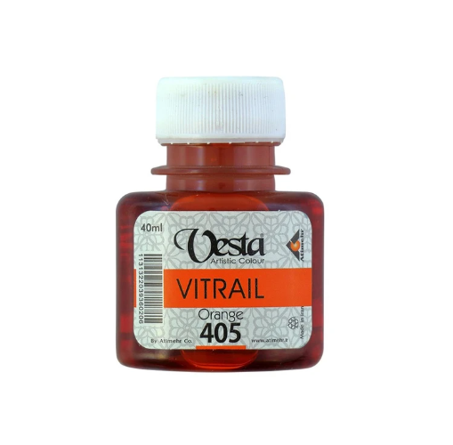  رنگ ویترای وستا کد 405 (Orange) حجم 40 میلی لیتر | VESTA بوک کلاب ایران 1 