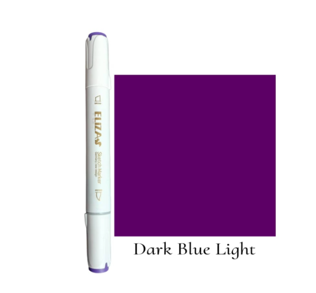  ماژیک دوسر برند الیزا کد 75 (Dark blue light) | ELIZA بوک کلاب ایران 1