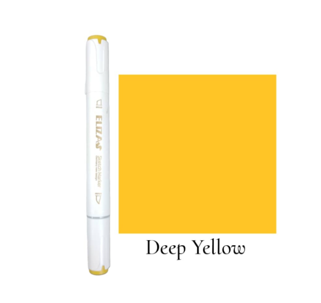 ماژیک دوسر برند الیزا کد 32 (Deep yellow) | ELIZA بوک کلاب ایران 1