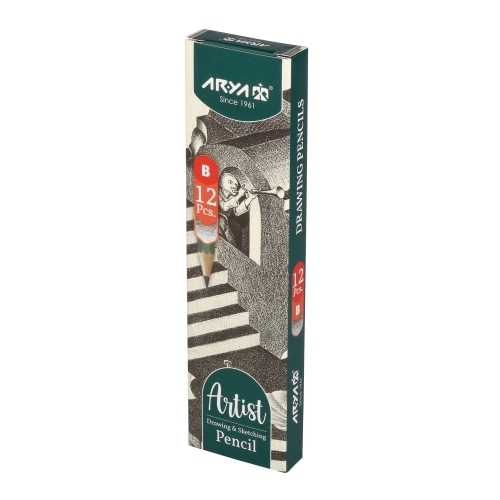 بسته 12 تایی مداد B1 طرح مقوایی آریا آرتیست بوک کلاب ایران 2