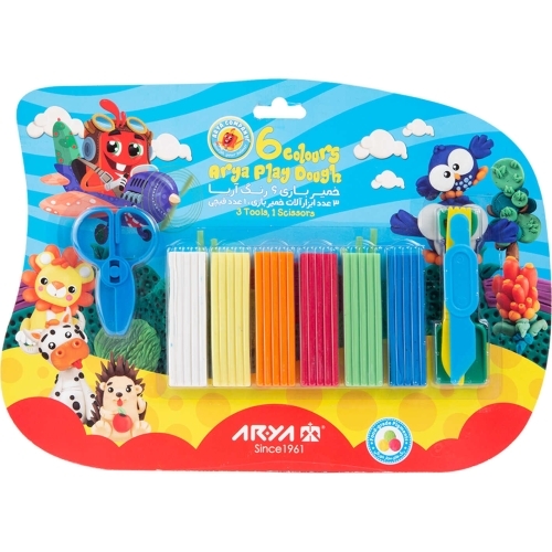  خمیر بازی ۶ رنگ آریا مدل وکیومی بوک کلاب ایران 