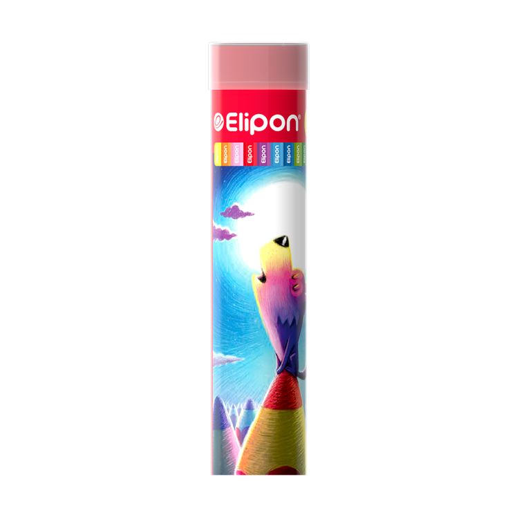  مداد رنگی 12 رنگ جعبه فلزی الیپون کد (8121252) | ELIPON بوک کلاب ایران 1