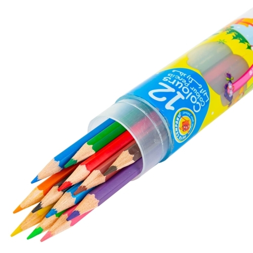  مداد رنگی ۱۲ رنگ مدل استوانه ای آریا بوک کلاب ایران 2 